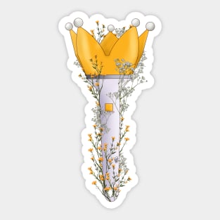 Big Bang Floral Lightstick kpop Sticker